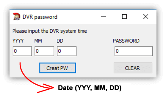 Dahua DVR password generator