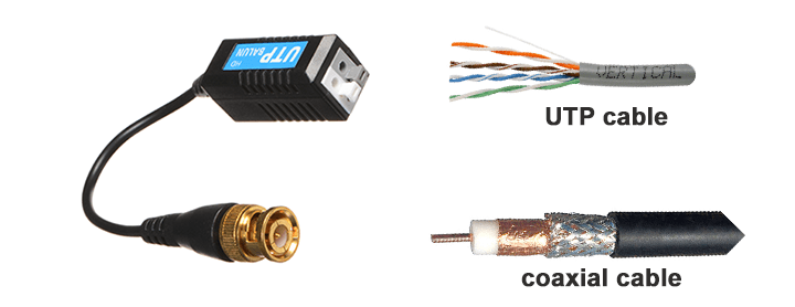 Balun for CCTV and cables